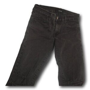 J Brand Black Distressed Low Rise Skinny Jeans Size: 27